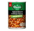 Rhodes Baked Beans in Braai Sauce with Green Pepper (410g)