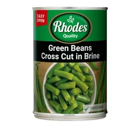 Rhodes Green Beans Cross Cut Brine (410g)