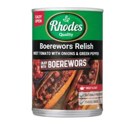 Rhodes Boerewors Relish with Sweet Tomato, Onion and Green Pepper (410g)