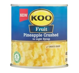 KOO Pineapple  Crushed In Light Syrup  (440g)