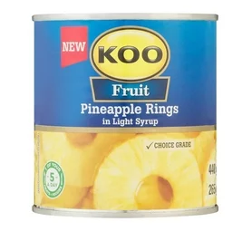 KOO Pineapple Rings in Light Syrup (440g)
