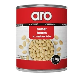 ARO  Butter Beans in Sweetened Brine (3kg)