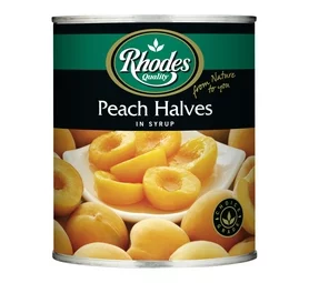 Rhodes Choice Peach Halves in Syrup (825g)