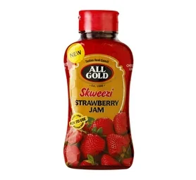 All Gold Skweezi Jam Strawberry (460g)