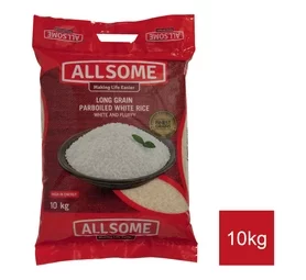 Allsome Parboiled Long Grain White Rice (10kg)