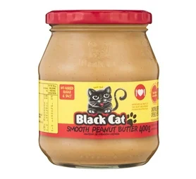 Black Cat No Sugar and Salt Smooth Peanut Butter (400g)