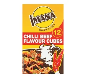 Imana Stock Cubes Chilli Beef Flavour (12 Cubes)