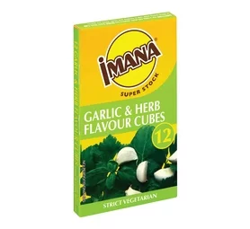Imana Stock Cubes Garlic and Herb Flavour (12 Cubes)