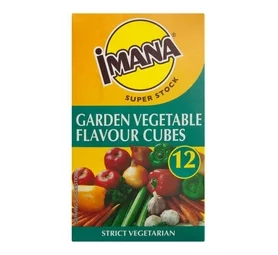 Imana Stock Cubes Garden Vegetable Flavour, (12 Cubes)