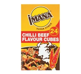 Imana Stock Cubes Chilli Beef Flavour (24 Cubes)