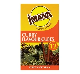 Imana Stock Cubes Curry Flavour, (12 Cubes)