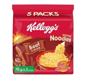 Kellogg's Beef Flavour Noodles (5 x 70g)