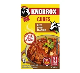 Knorr 24 Stock Cubes Beef Curry Flavour (240g)