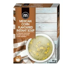 M Instant Soup Mexican Corn Flavour 3 Sachets (93g)