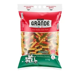Pasta Grande Pasta Fusile Tri Color (2.5kg)