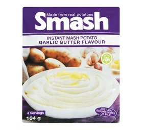 Smash Instant Mash Potato Garlic Butter Flavoured (104g)