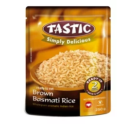Tastic Simply Delicious Ready-to-Eat Brown Basmati Rice (250g)